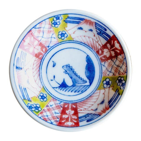 Mino Ware Mini Dragon Plates