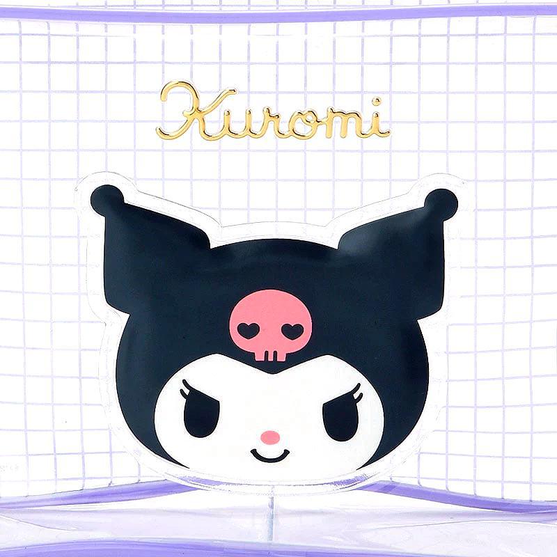 Kuromi Clear Grid Zipper Pouch