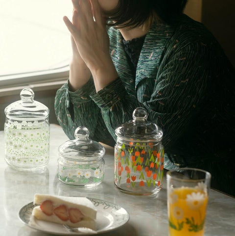 Retro Glass Jar, Tulip