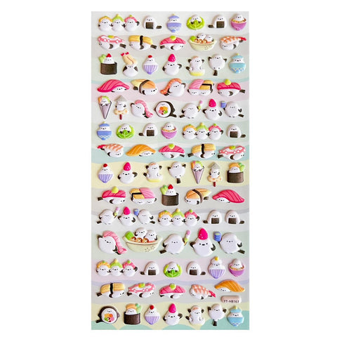 Sushi Puffy Stickers