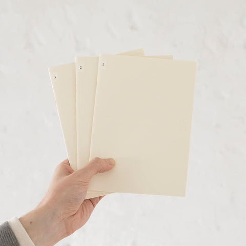 MD Light A5 Blank Notebooks, Pack of 3