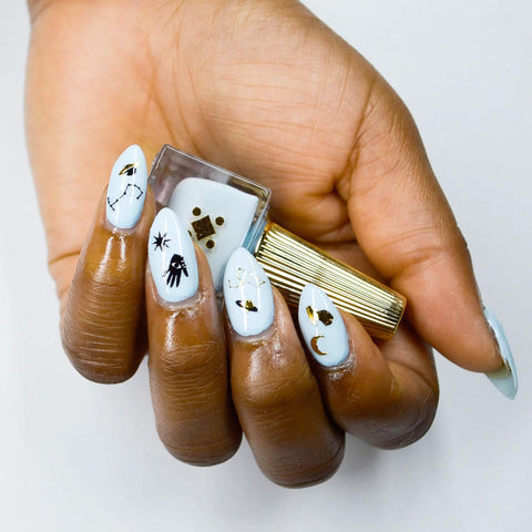 Retrograde Nail Art Stickers