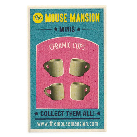 Mouse Mansion Matchbox Mini Porcelain Mugs