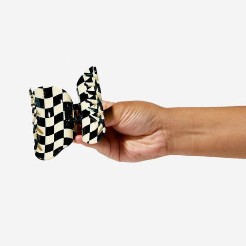 B+W Checker Hair Claw