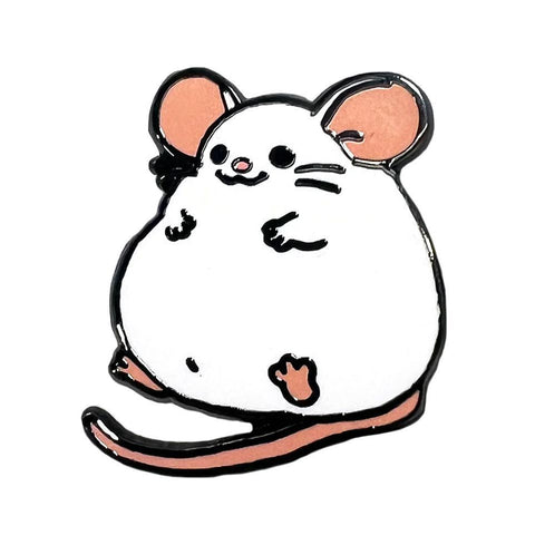 Fat Rat Enamel Pin