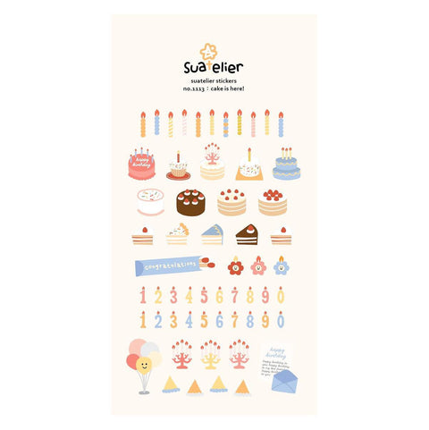 Birthday Cake Stickers