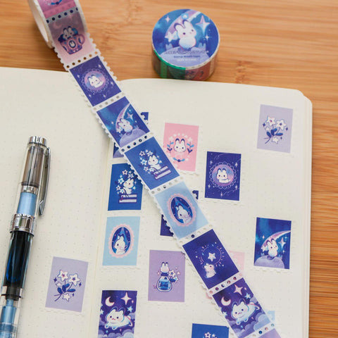 Rabbit's Shooting Star Stamp Washi Tape