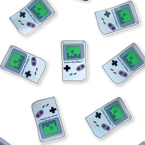 Geriatric Millennial Gameboy Sticker