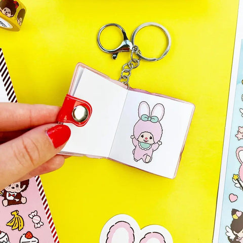Friends Forever Monchhichi Mini Stickerbook Keychain