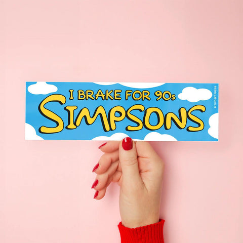 90s Simpsons Bumper Sticker