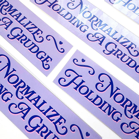 Normalize Holding a Grudge Sticker