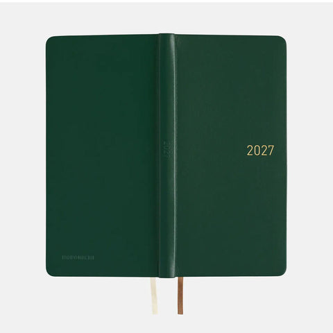 Hobonichi Techo 2027 Weeks Leather: Forest Green