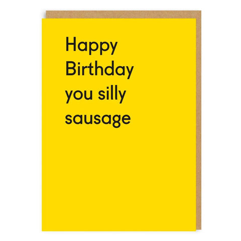 Silly Sausage Birthday Card