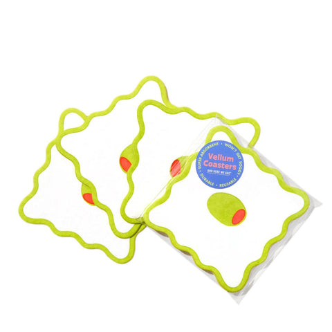 Olive Coasters Set