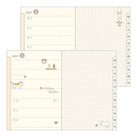 2027 B6 Pocket Diary, Cat