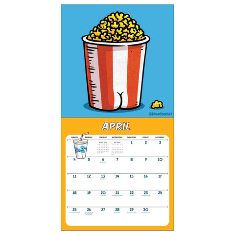 Butts on Things 2027 Wall Calendar