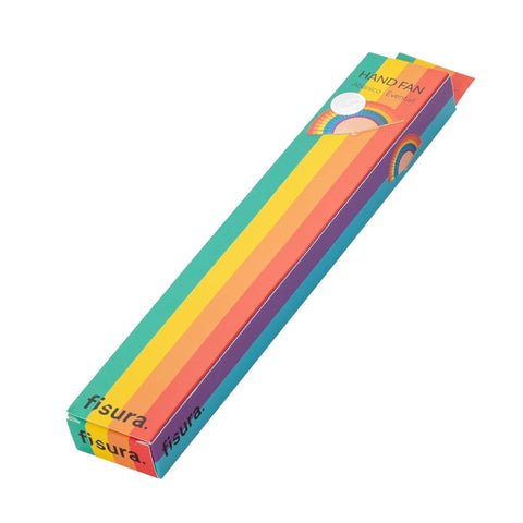 Rainbow Hand Fan