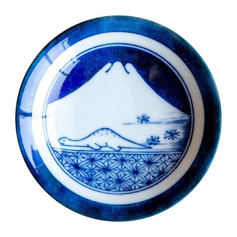 Mino Ware Mini Dragon Plates