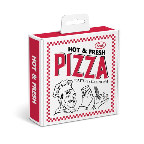 Hot + Fresh Pizza Coasters