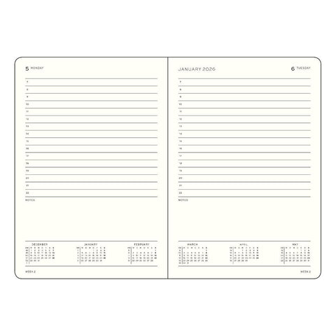 2026 Daily Planner, Black