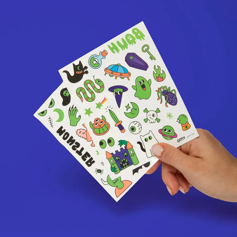 Glow in the Dark Tattoo Sheets