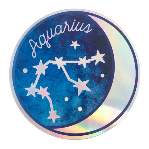 Zodiac Sign Holographic Stickers