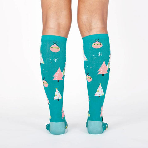 Holly Jolly Christmas Knee High Socks