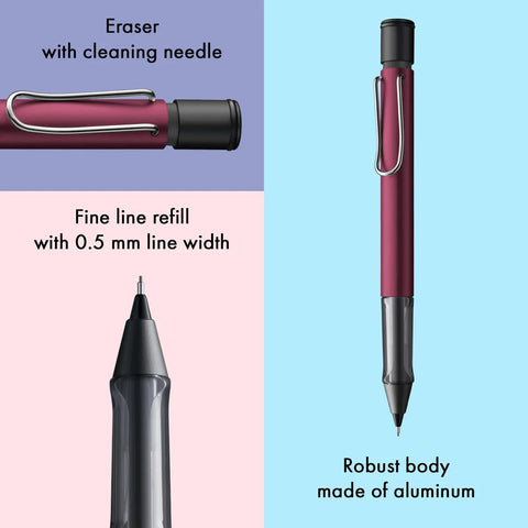 LAMY AL-star Mechanical Pencil, Black Purple