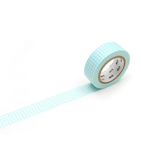 Mint Blue Graph Washi Tape