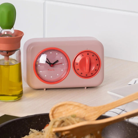 Pink Retro Kitchen Timer