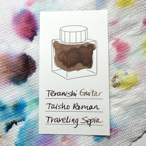 Teranishi Guitar Taisho Roman Haikara Ink, Traveling Sepia