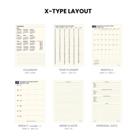 Minute Manager Hardcover 2027 Planner, Navy