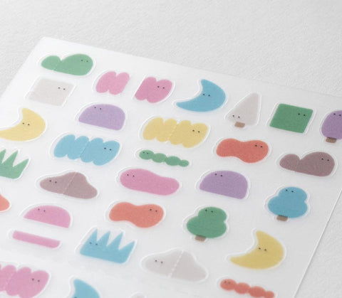 Side-Frame Loose Illustration Sticker Sheet