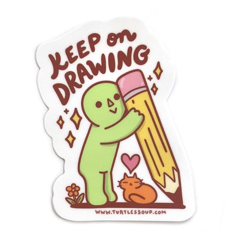Keep on Drawing Sticker