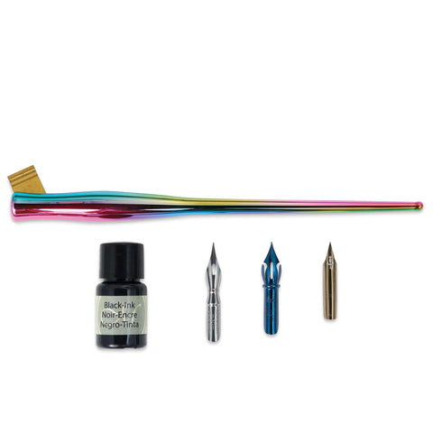Oblique Calligraphy Set, Rainbow