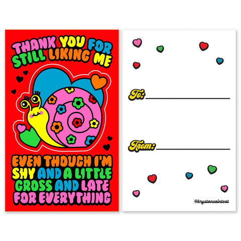 Sticker Card Valentines
