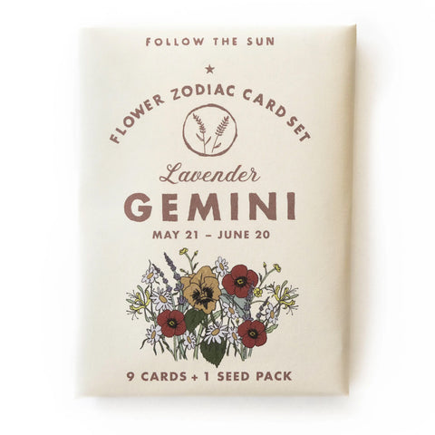 Flower Zodiac Card Sets