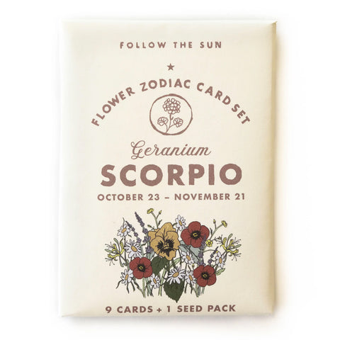 Flower Zodiac Card Sets