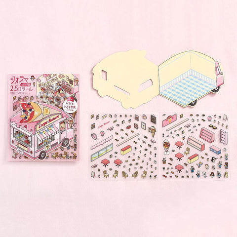 Crepe Shop Diorama Stickers