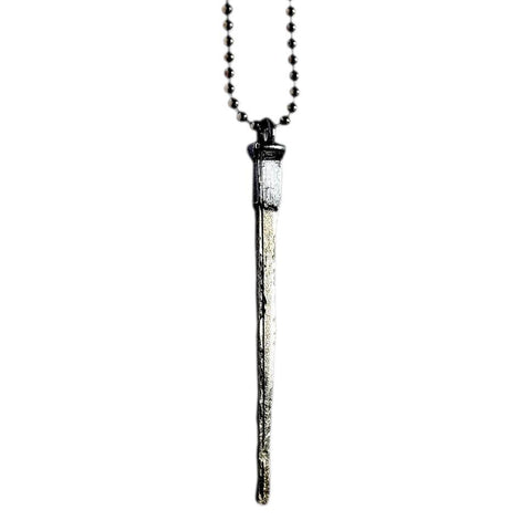 Gunmetal Coffin Nail Necklace