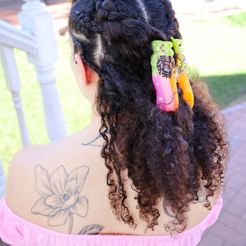 Rainbow Snail Hair Claw