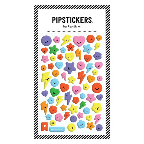 Cute Little Faces Puffy Stickers