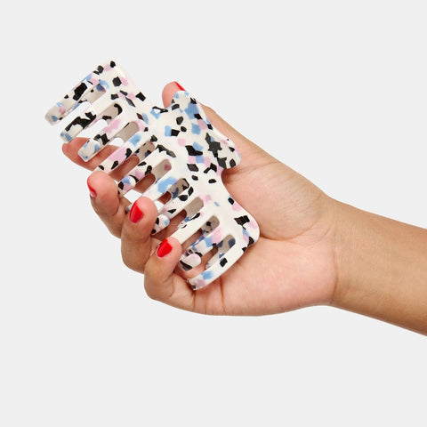 Large Jojo Hair Claw, Terrazzo