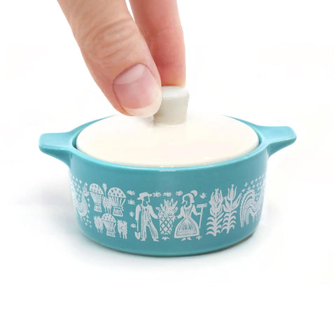 Butterprint Casserole Ceramic Trinket Box