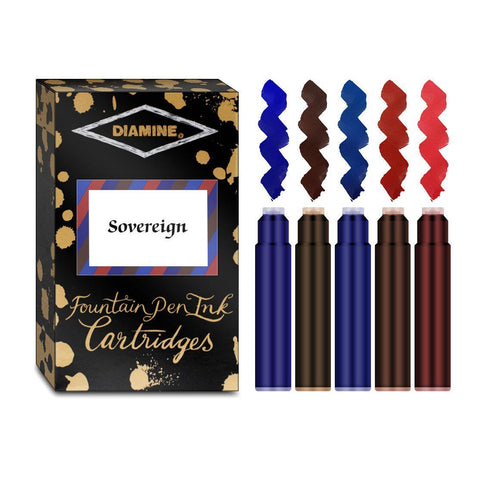 Diamine Fountain Pen Ink Cartridge Sampler Sets