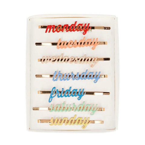 Day of the Week Hair Slides