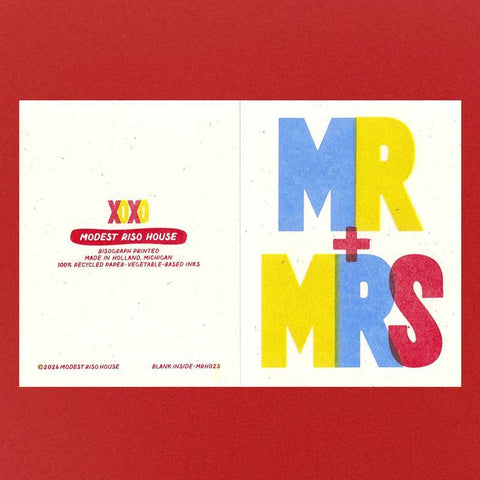 Mr + Mrs Card