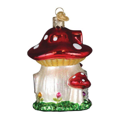 Mushroom House Ornament