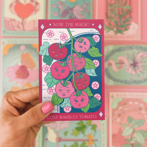 Lost Marbles Tomato Tarot Seed Packet