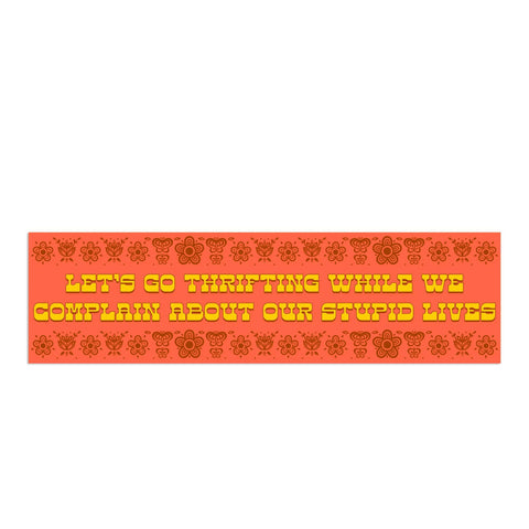 Let's Go Thrifting Sticker